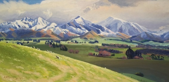 AA Deans |  Four Peaks,   The Downs Geraldine 2003 | McAtamney Gallery and Design Store | Geraldine N